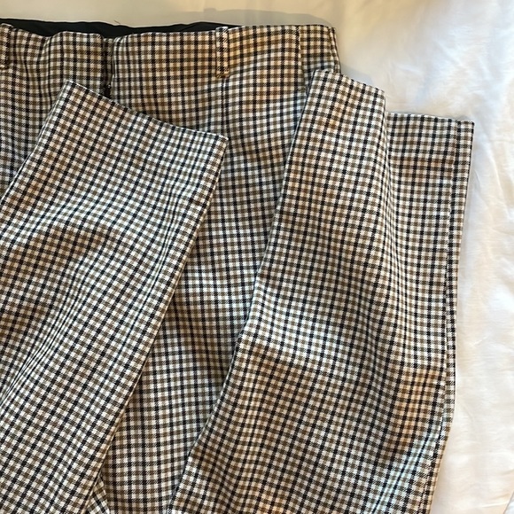 Mango Plaid Pants Size 4 - Picture 7 of 7
